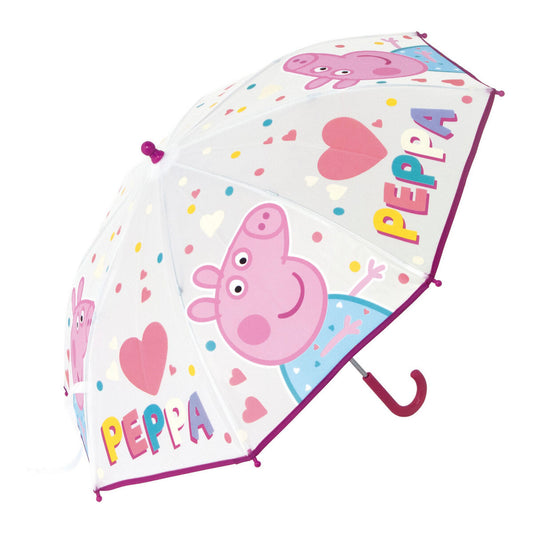 Regenschirm Peppa Pig Having fun Rosa (Ø 80 cm)