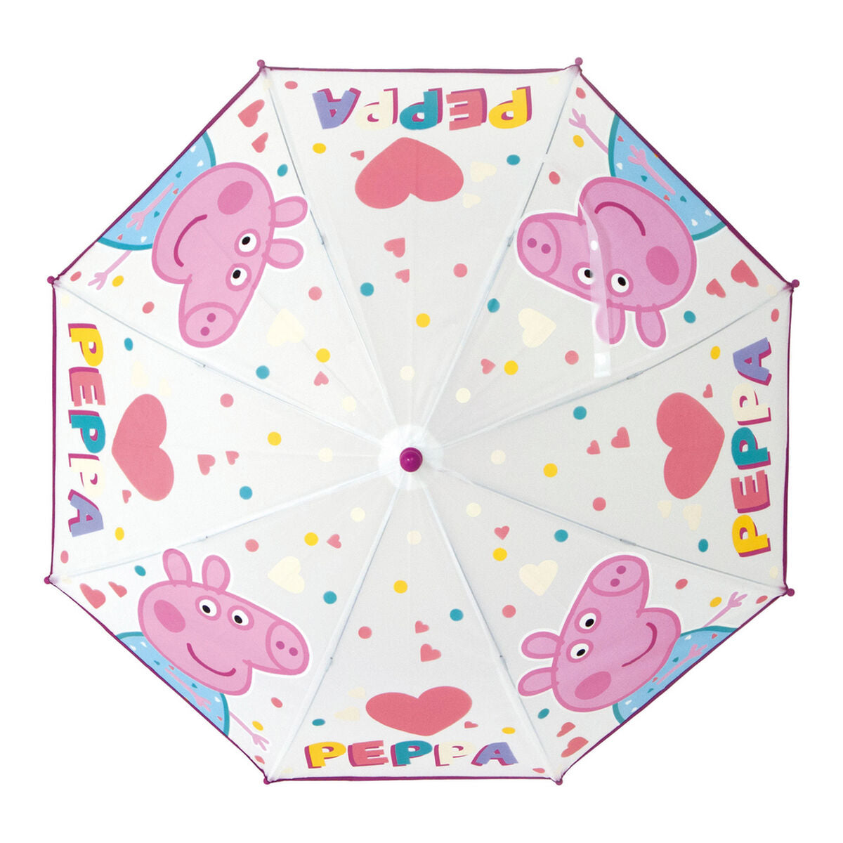 Regenschirm Peppa Pig Having fun Rosa (Ø 80 cm)