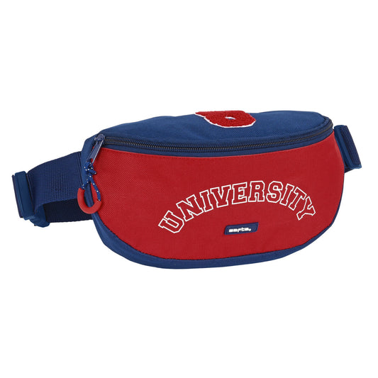 Gürteltasche Safta University Rot Marineblau (23 x 14 x 9 cm)