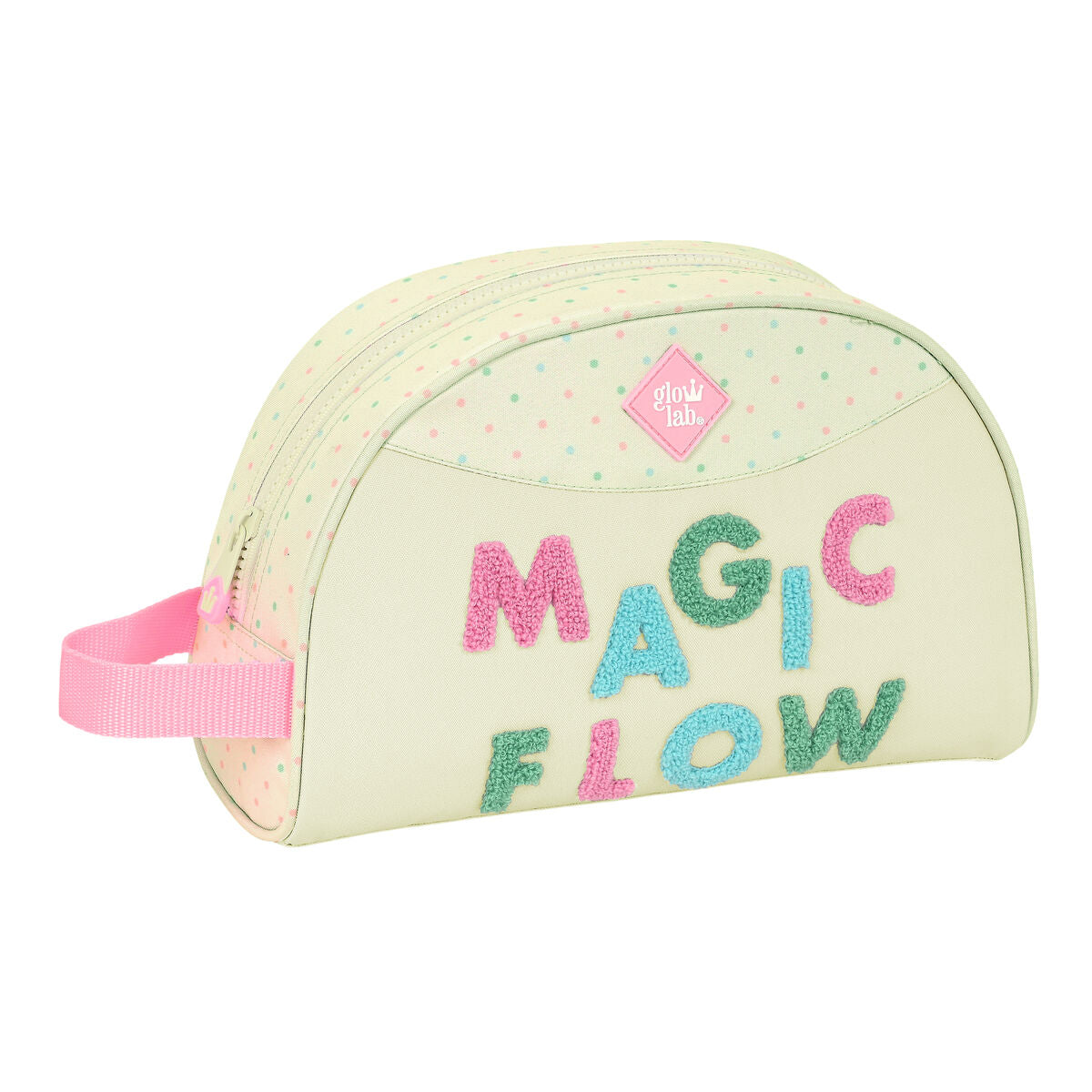 Kulturbeutel für die Schule Glow Lab Magic flow Beige 28 x 18 x 10 cm