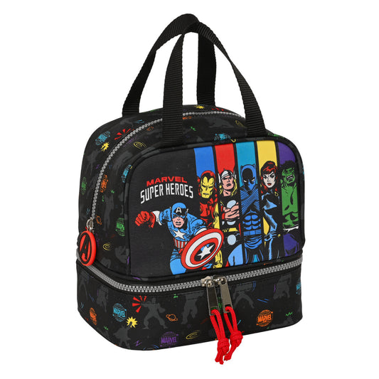 Lunchbox The Avengers Super heroes Schwarz 20 x 20 x 15 cm