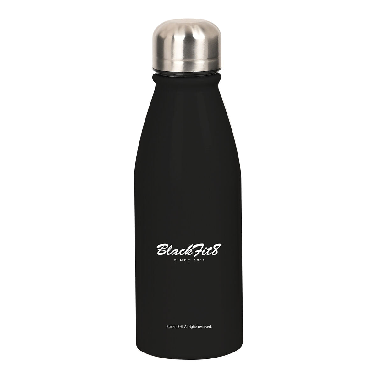 Wasserflasche BlackFit8 Schwarz Grau 500 ml