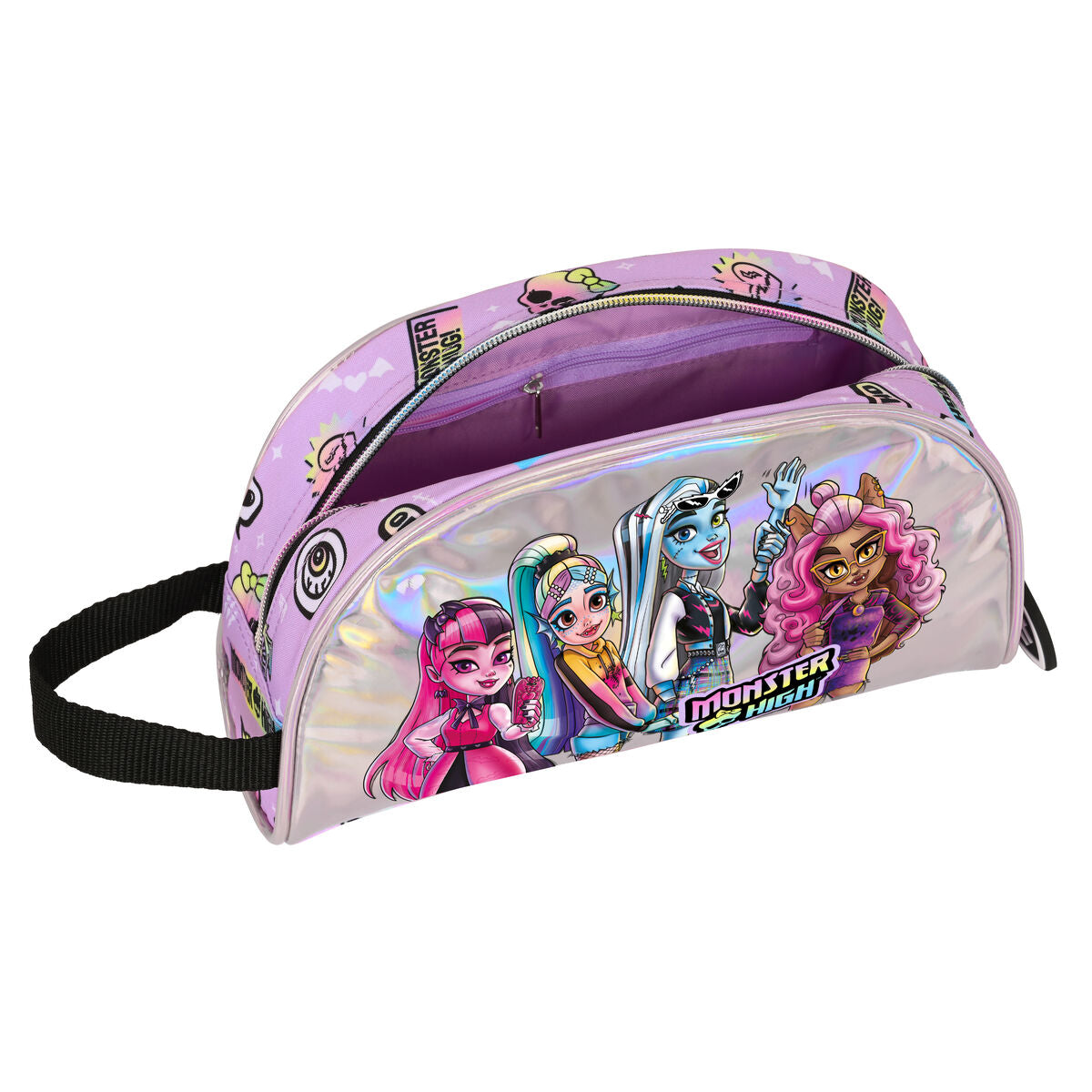 Reise-Toilettentasche Monster High Best boos Lila Polyester 300D 26 x 16 x 9 cm