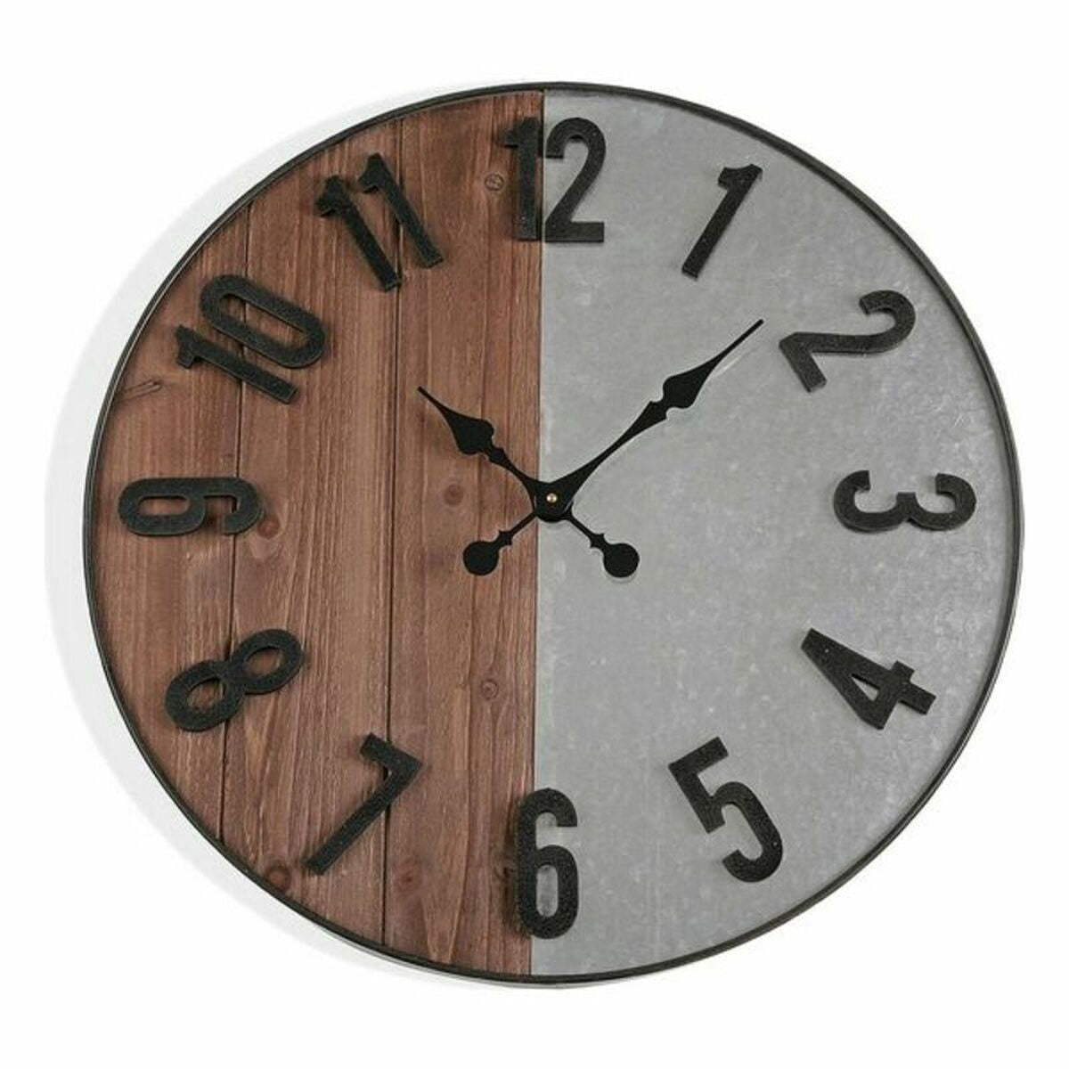 Wanduhr Versa Metall Holz MDF Holz MDF/Metall 5 x 60 x 60 cm