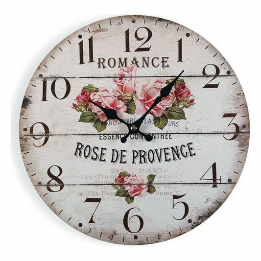 Wanduhr Versa Romance Holz (4 x 30 x 30 cm)