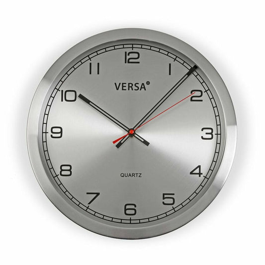 Wanduhr Versa Aluminium (4,1 x 30 x 30 cm)