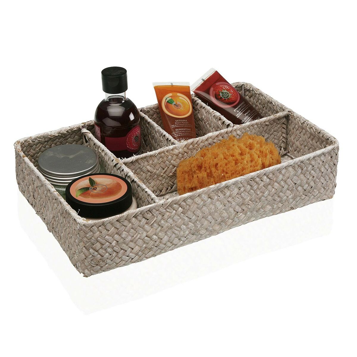 Schubladen-Organizer Versa Rattan Seetang 22 x 7 x 35 cm