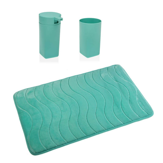 Badezimmer Set Versa Blau Polypropylen 45 x 2 x 75 cm Moderne