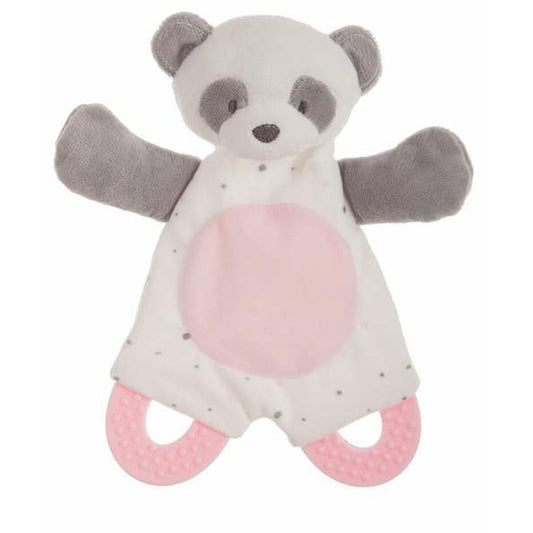 Kuscheltier Baby Rosa 20 cm Beißring Pandaknochen