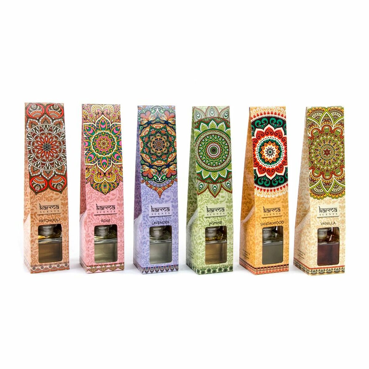 Parfümierte Stäbe DKD Home Decor Mandala natürlich Indianer 60 ml (6 Stücke)