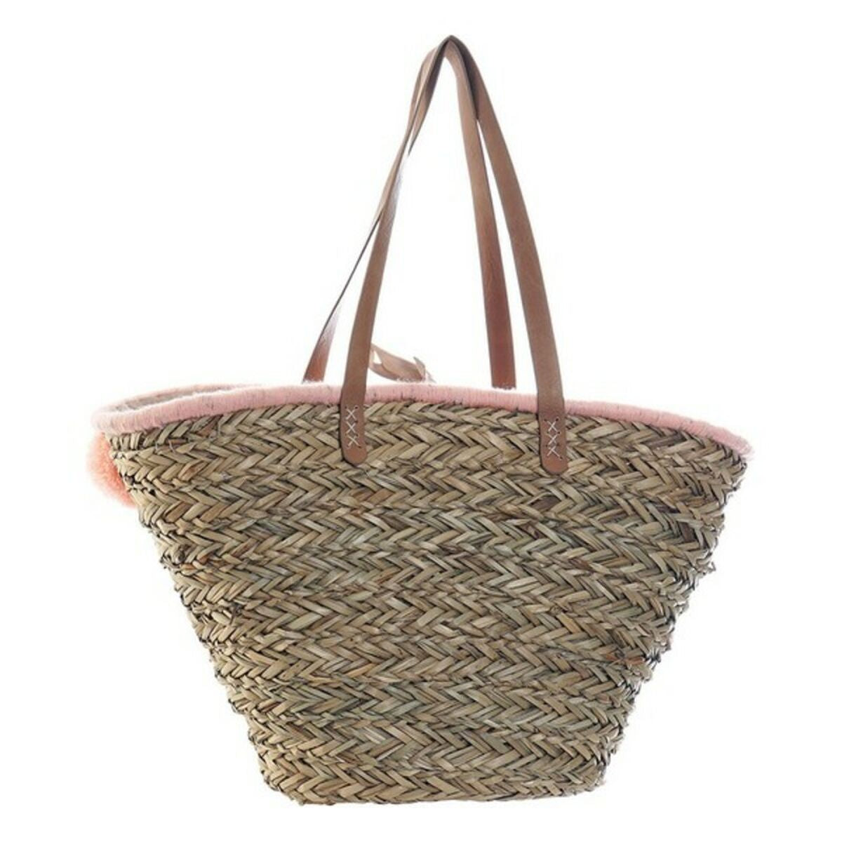 Handtasche DKD Home Decor Rosa Koralle Bommeln