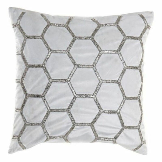 Kissen DKD Home Decor Samt Geometrisch (45 x 45 cm)