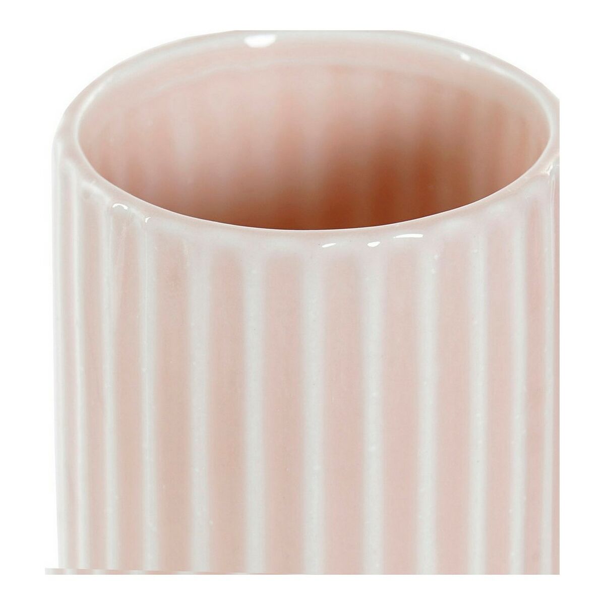 Zahnbürstenhalter DKD Home Decor Rosa Kunststoff Steingut 7,2 x 7,2 x 11,5 cm