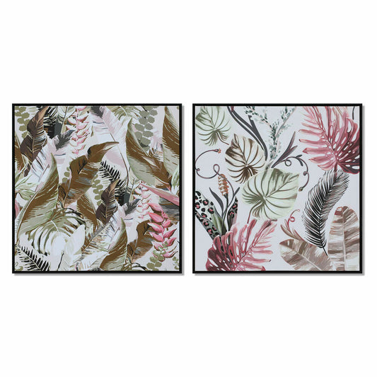 Bild DKD Home Decor 82,5 x 4,5 x 82,5 cm Tropical Pflanzenblatt (2 Stück)