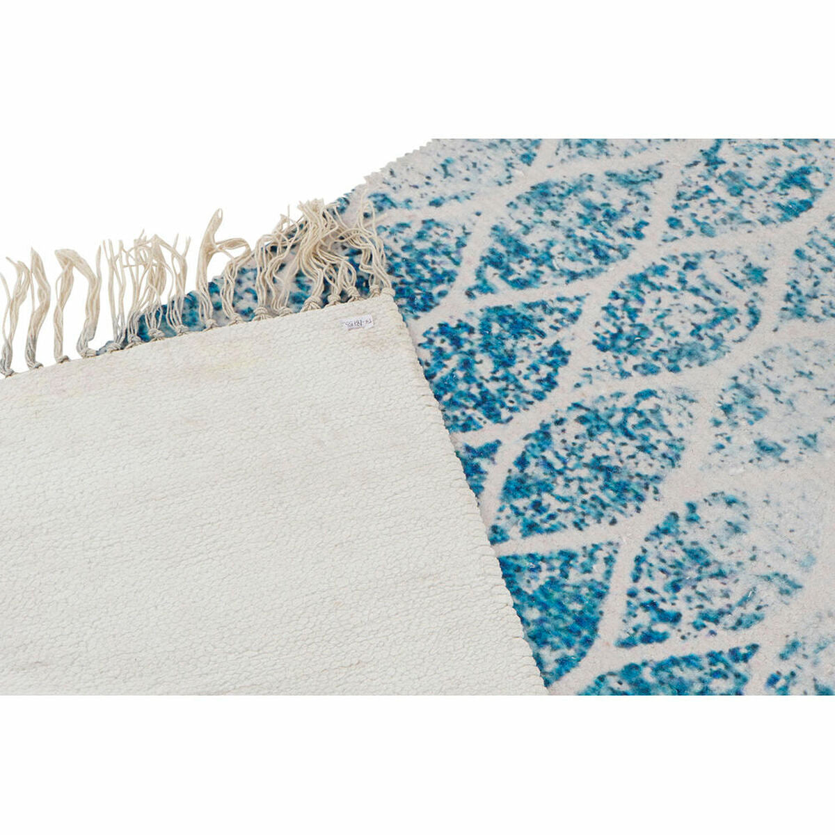 Teppich DKD Home Decor Blau Baumwolle Chenille (60 x 240 x 1 cm)