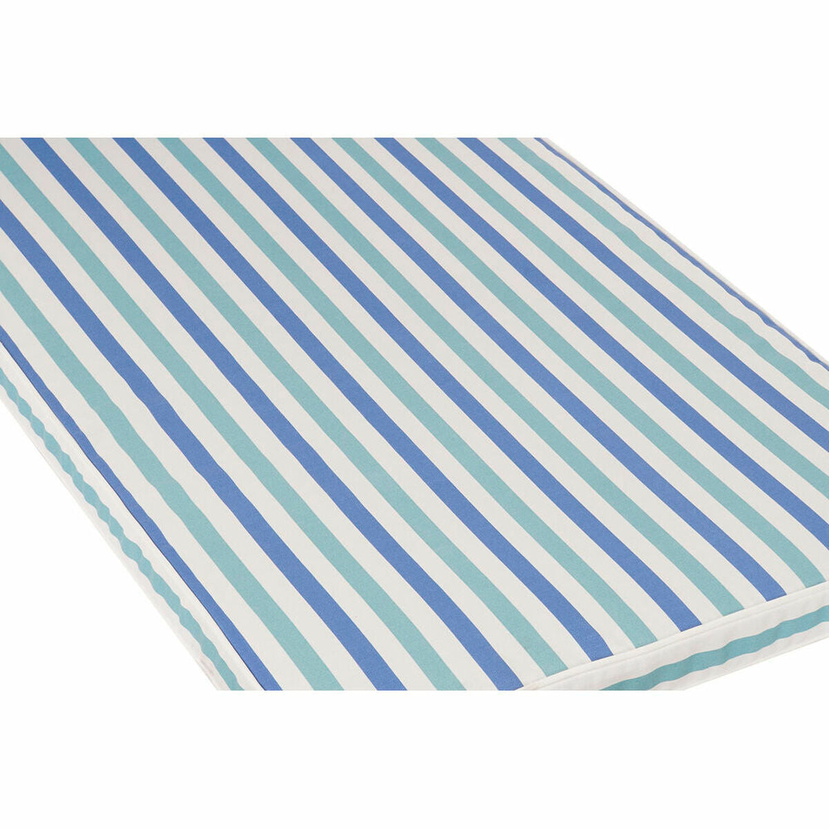 Kissen DKD Home Decor Weiß Himmelsblau Marineblau Streifen 190 x 60 x 5 cm (190 x 60 x 5 cm)