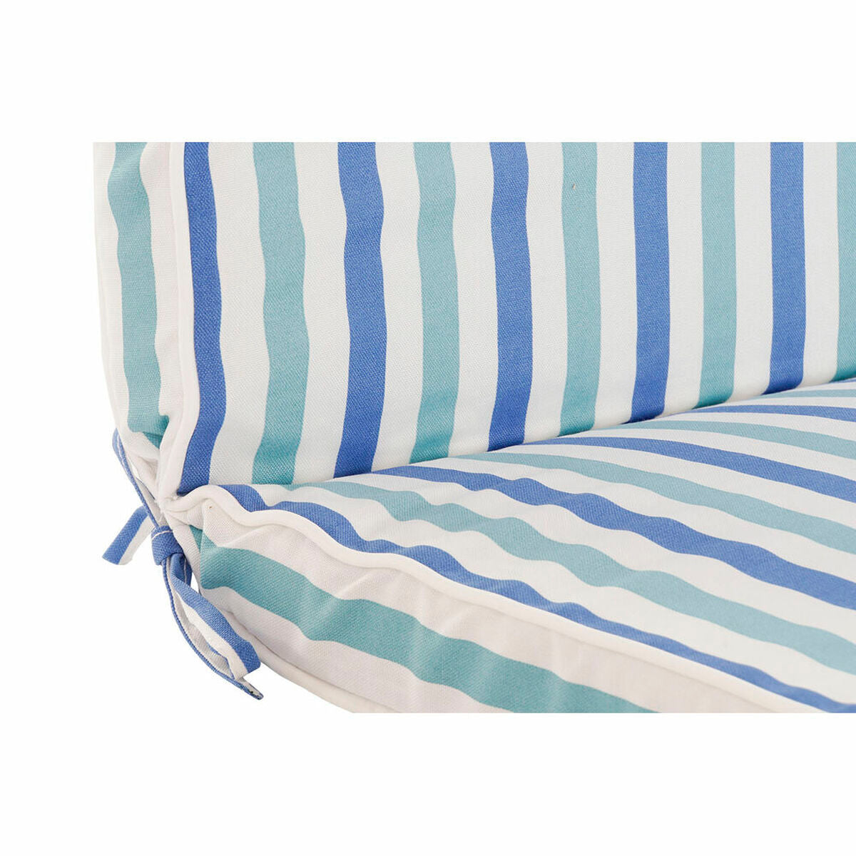 Kissen DKD Home Decor Weiß Himmelsblau Marineblau Streifen 190 x 60 x 5 cm (190 x 60 x 5 cm)