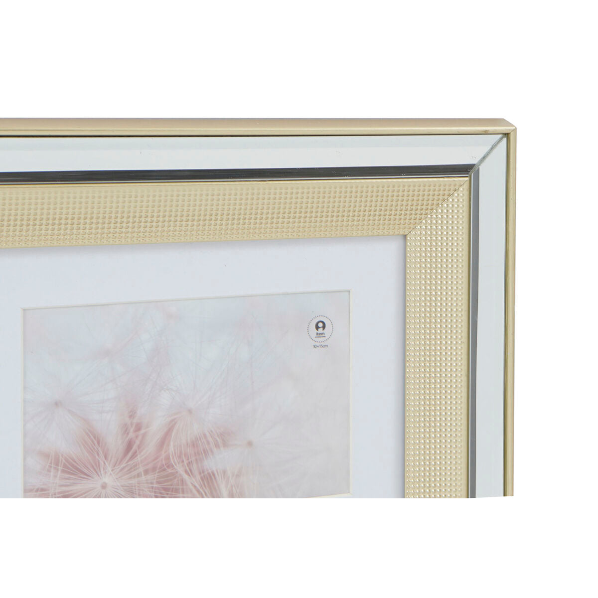 Fotorahmen DKD Home Decor Kristall polystyrol Gold Silberfarben Traditionell 47 x 2 x 40 cm (2 Stück)