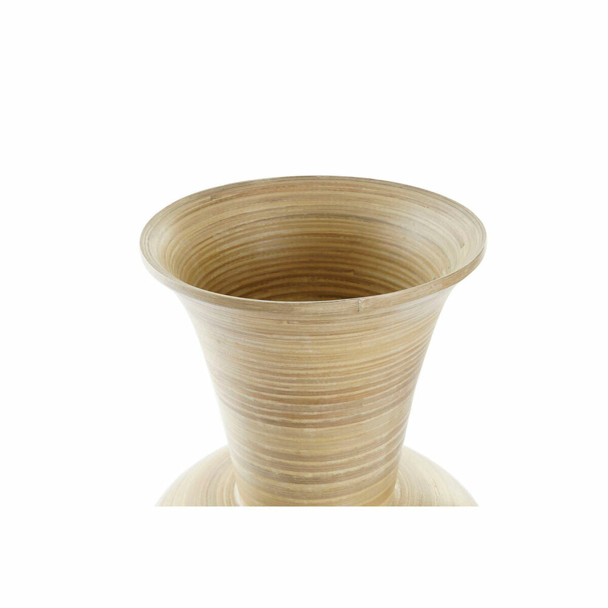 Vase DKD Home Decor natürlich Silberfarben Gold Perlmutt Tropical Pflanzenblatt (25 x 25 x 53 cm)