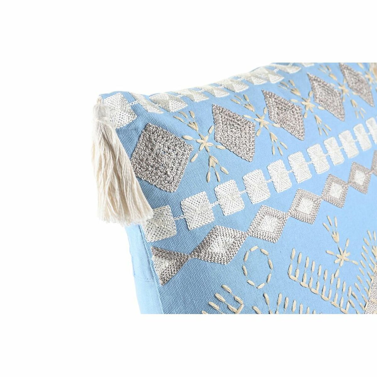 Kissen DKD Home Decor 40 x 15 x 40 cm Blau Weiß