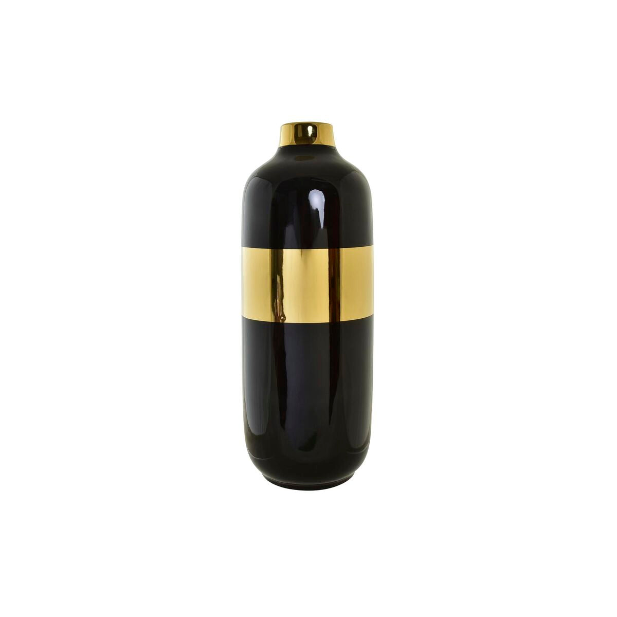 Vase DKD Home Decor Porzellan Gold zweifarbig Moderne (16 x 16 x 41 cm)