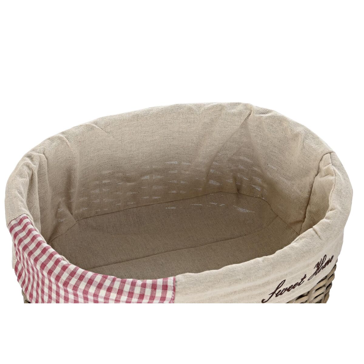 Korbsatz DKD Home Decor Rot Beige natürlich korb Cottage 51 x 37 x 56 cm (5 Stücke) (5 Stück)