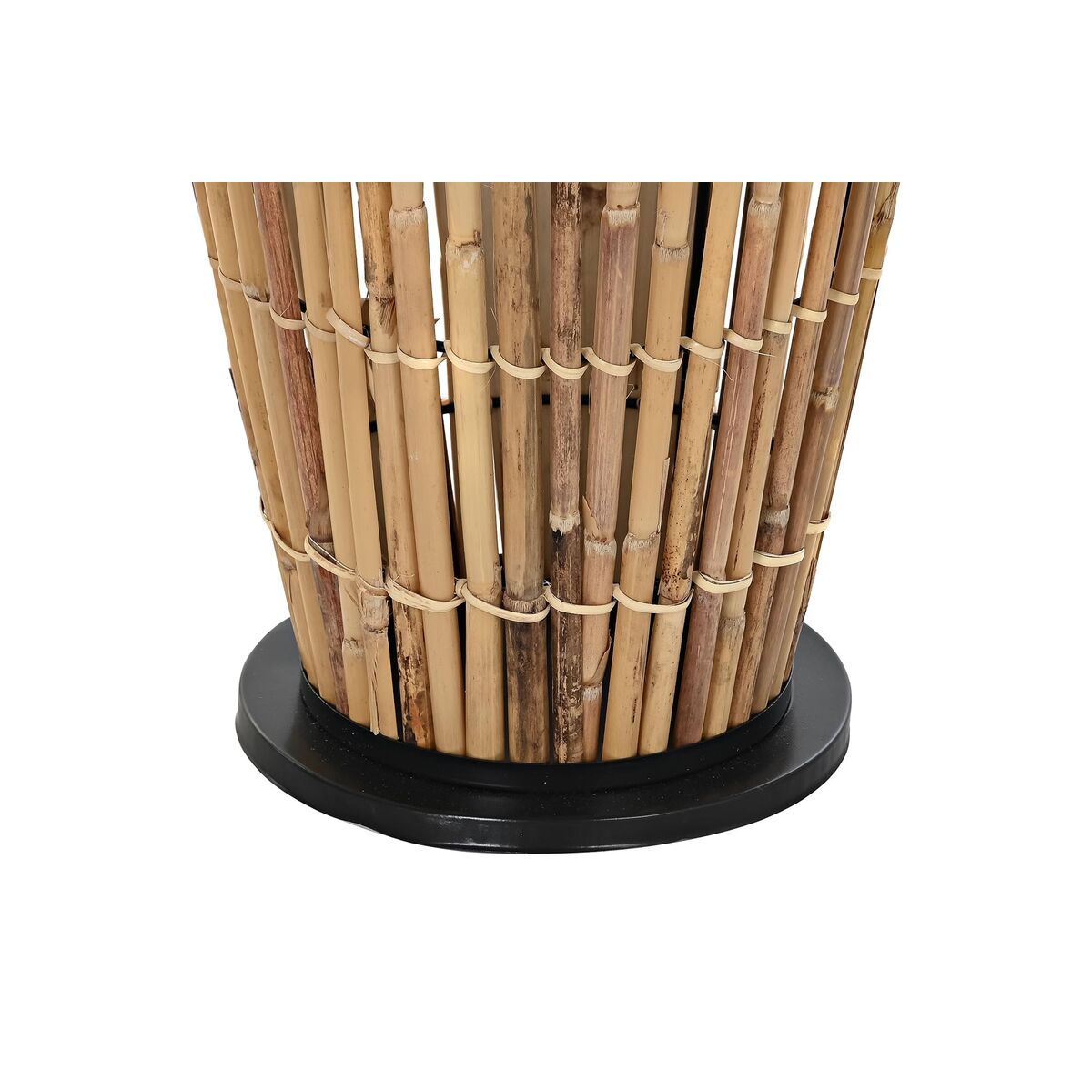 Regenschirmständer DKD Home Decor Rattan Schwarz Metall (32 x 32 x 50 cm)