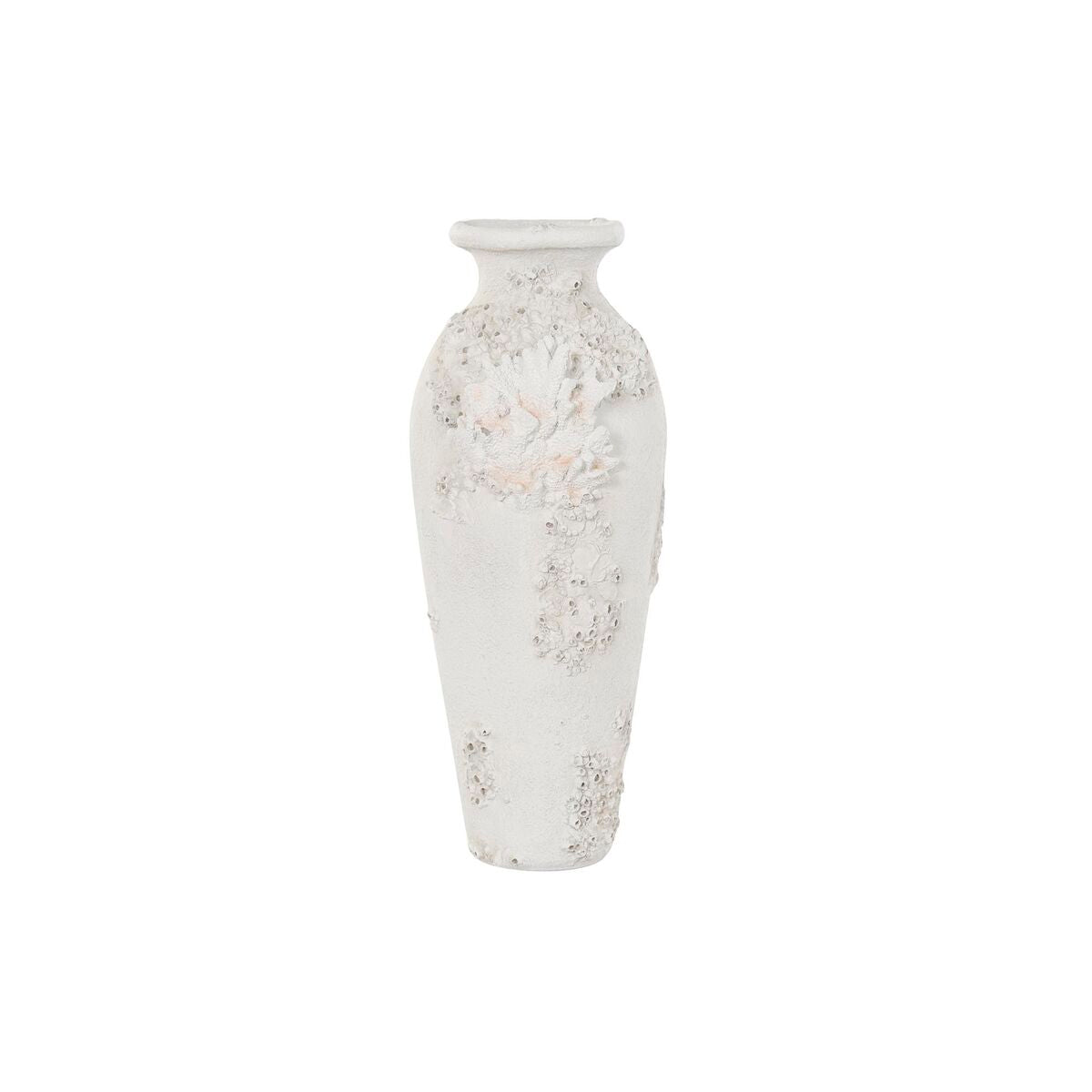 Vase DKD Home Decor Weiß Harz Koralle Mediterraner 37,5 x 31,7 x 81 cm