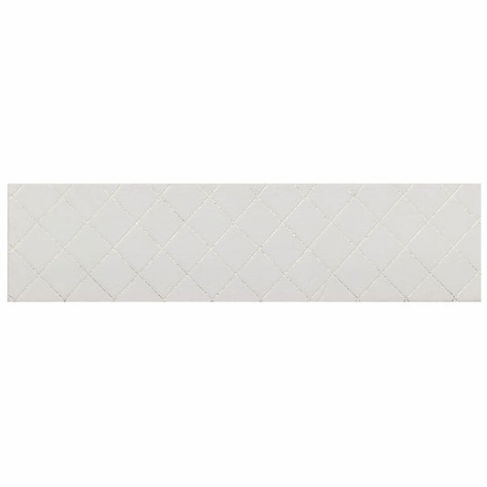 Teppich DKD Home Decor Weiß Rhombusse Moderne (60 x 240 x 2,2 cm)