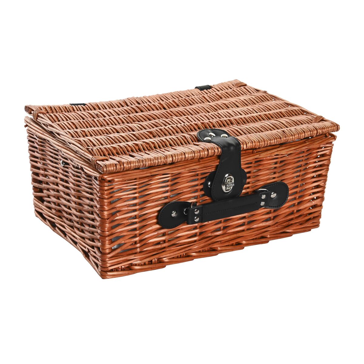 Korb DKD Home Decor Picnic Rot natürlich korb 48 x 28 x 18 cm