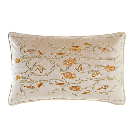 Kissen DKD Home Decor Gold 50 x 10 x 30 cm Blomster