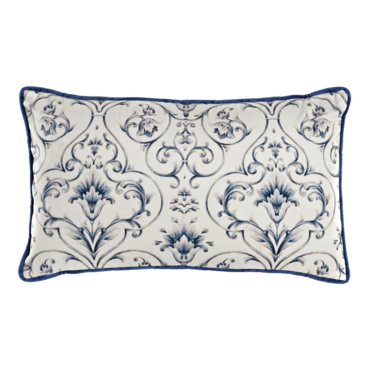 Kissen DKD Home Decor Blau 50 x 10 x 30 cm Blomster