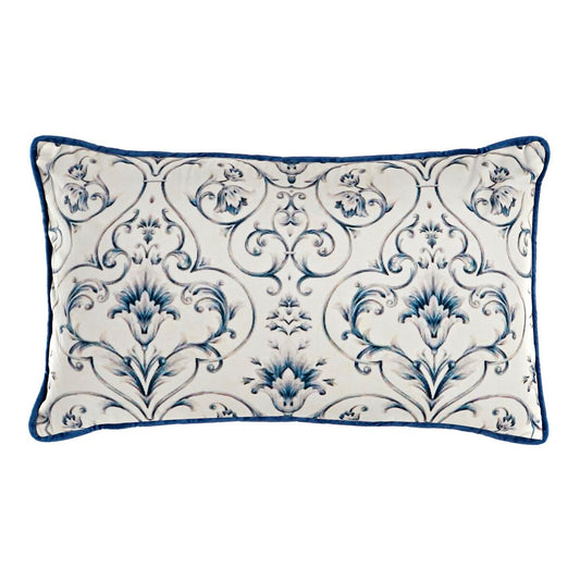 Kissen DKD Home Decor Blau 50 x 10 x 30 cm Blomster