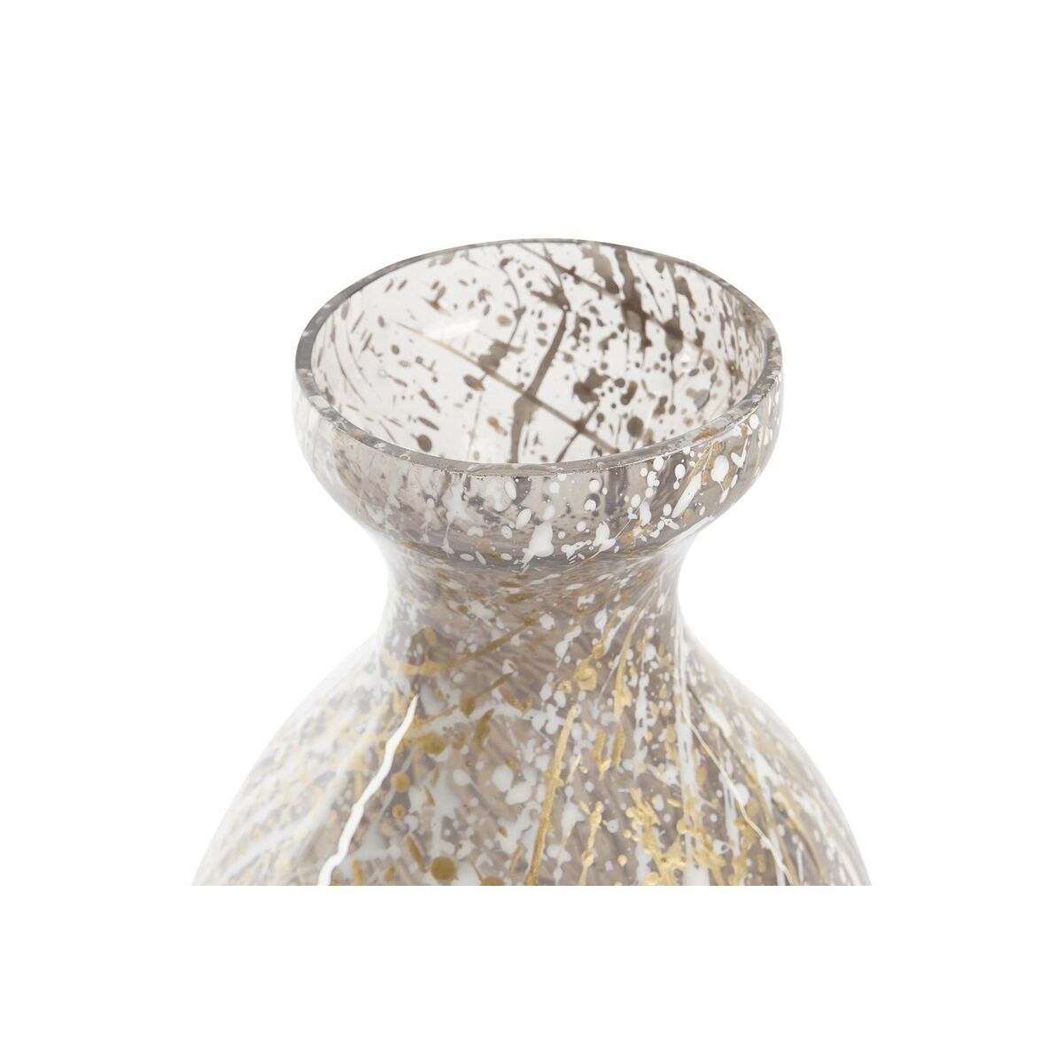 Vase DKD Home Decor Kristall zweifarbig (14 x 14 x 32 cm)