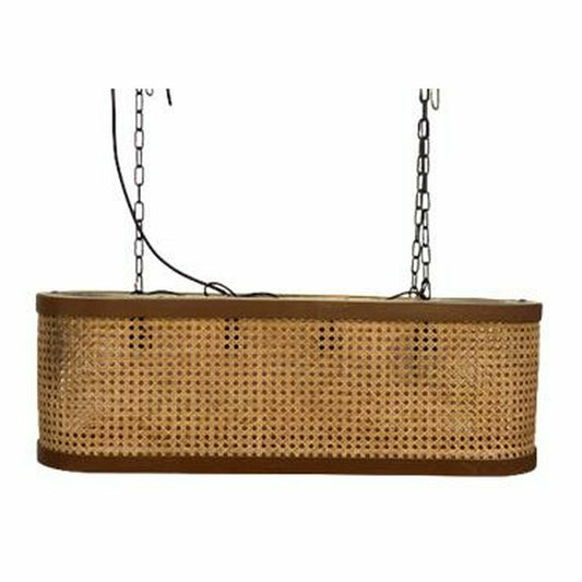 Deckenlampe DKD Home Decor Raster Braun natürlich Holz Eisen Mango-Holz 50 W 80 x 24 x 28 cm