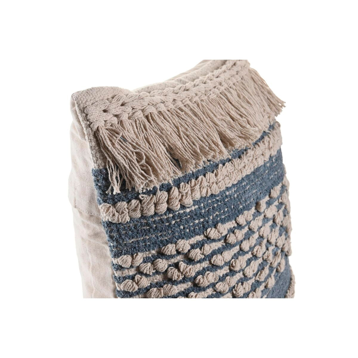 Kissen DKD Home Decor Blau 45 x 10 x 45 cm Weiß Boho