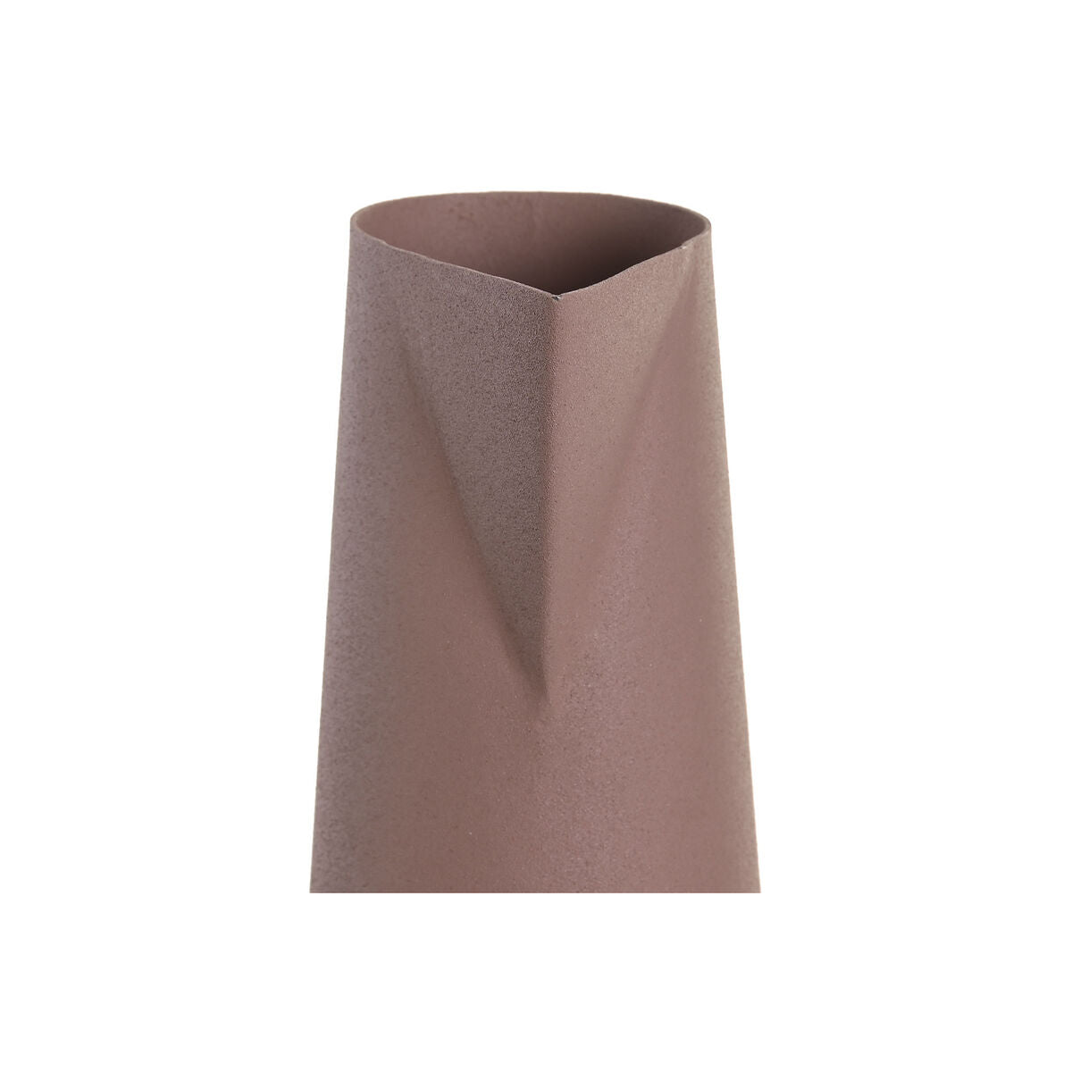 Vase DKD Home Decor Beige Rosa Eisen 12 x 10 x 35 cm (2 Stück)