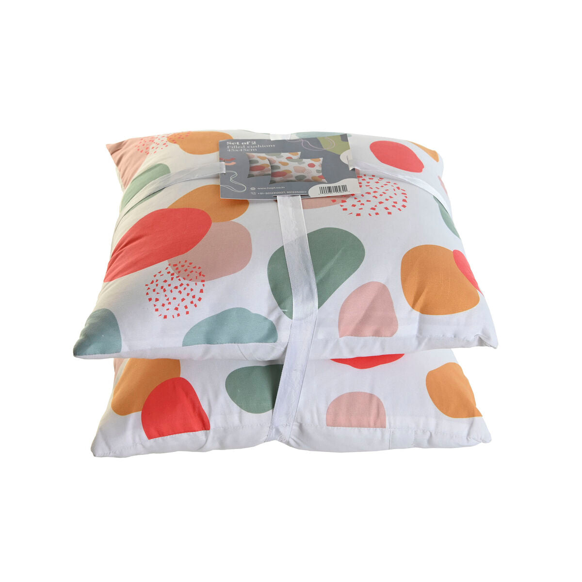 Kissen-Set Home ESPRIT Tropical 45 x 8 x 45 cm (2 Stück)