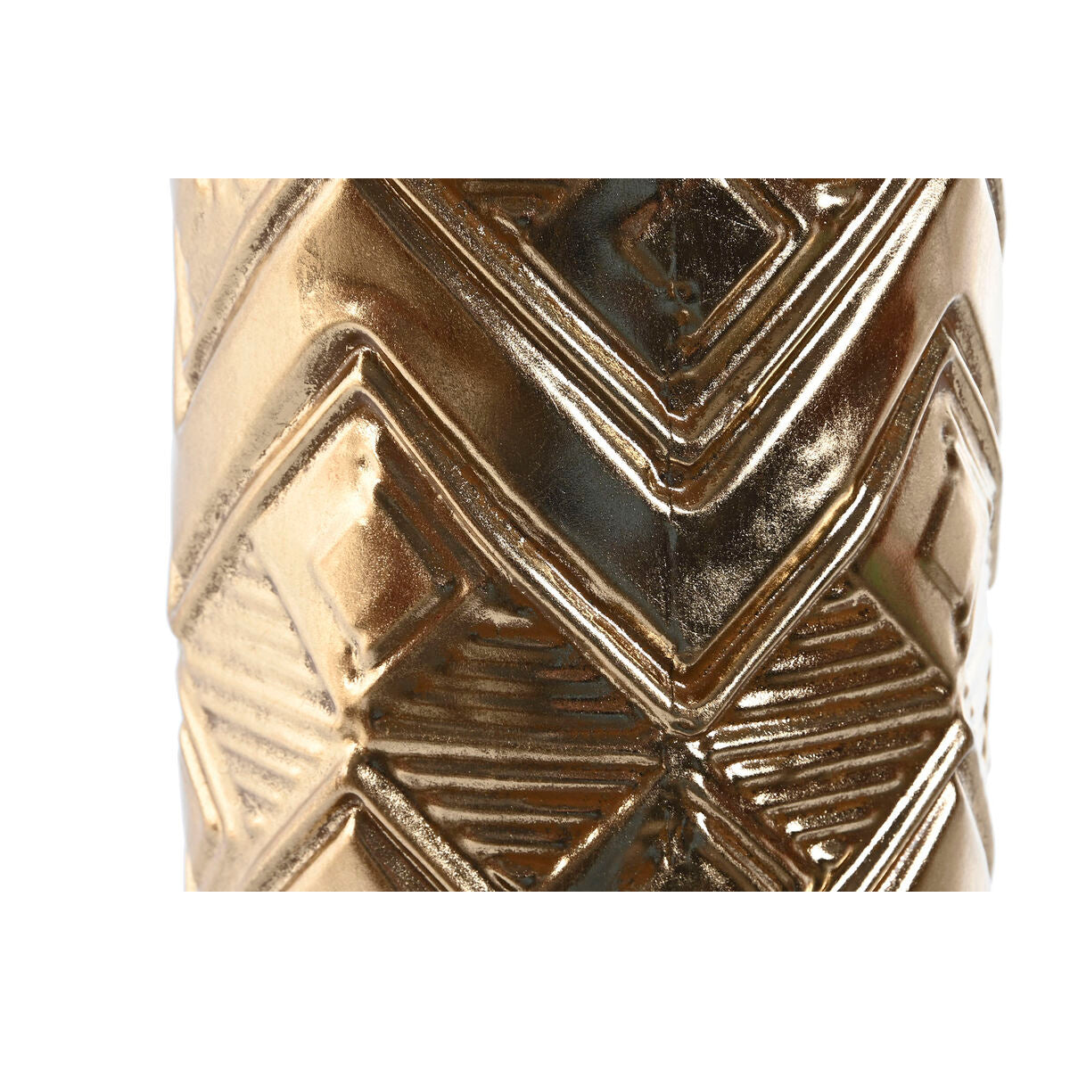 Vase Home ESPRIT Gold Metall 14 x 14 x 91 cm