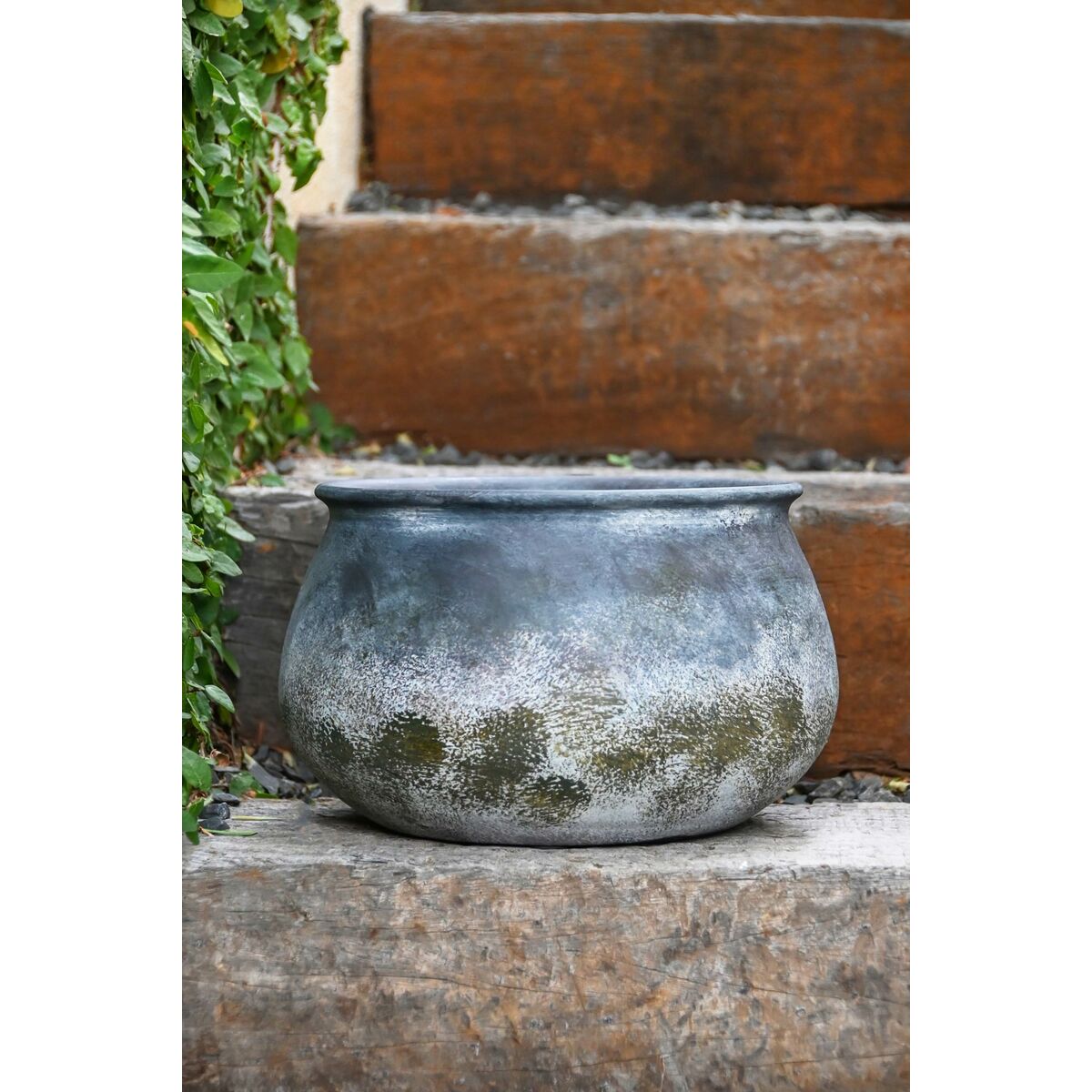 Vase Home ESPRIT Grau Terrakotta Orientalisch 27 x 27 x 16,5 cm