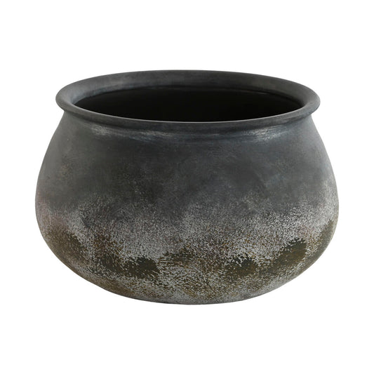 Vase Home ESPRIT Grau Terrakotta Orientalisch 27 x 27 x 16,5 cm