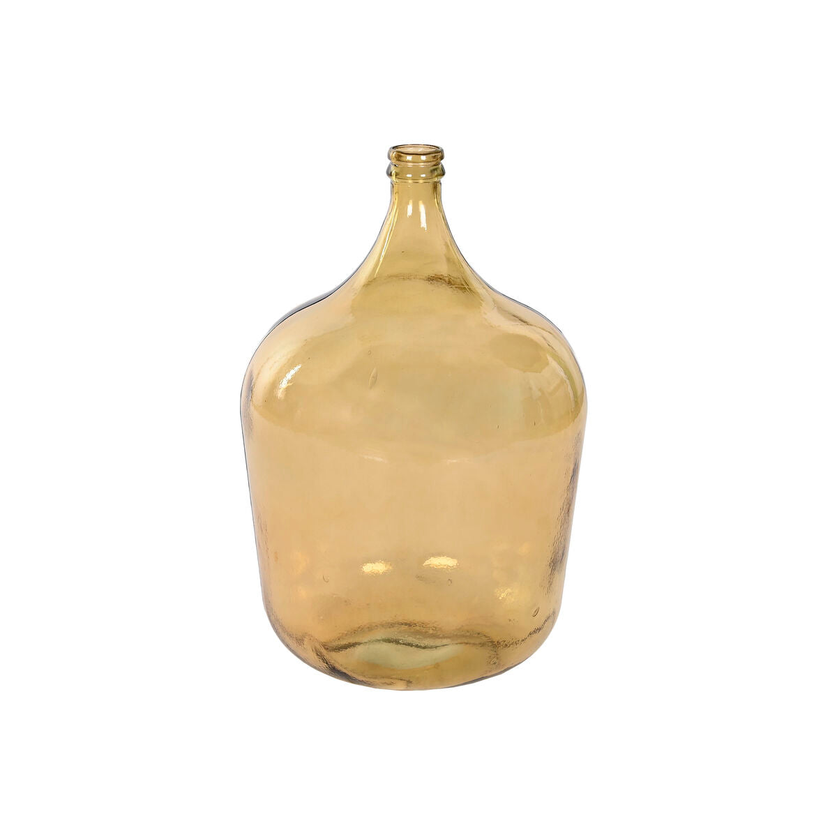 Vase Home ESPRIT Gelb Recyceltes Glas 36 x 36 x 56 cm