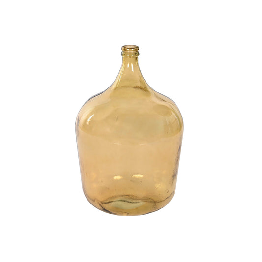 Vase Home ESPRIT Gelb Recyceltes Glas 36 x 36 x 56 cm