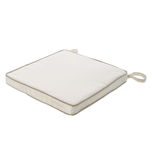 Stuhl-Kissen 38 x 38 x 4 cm Creme