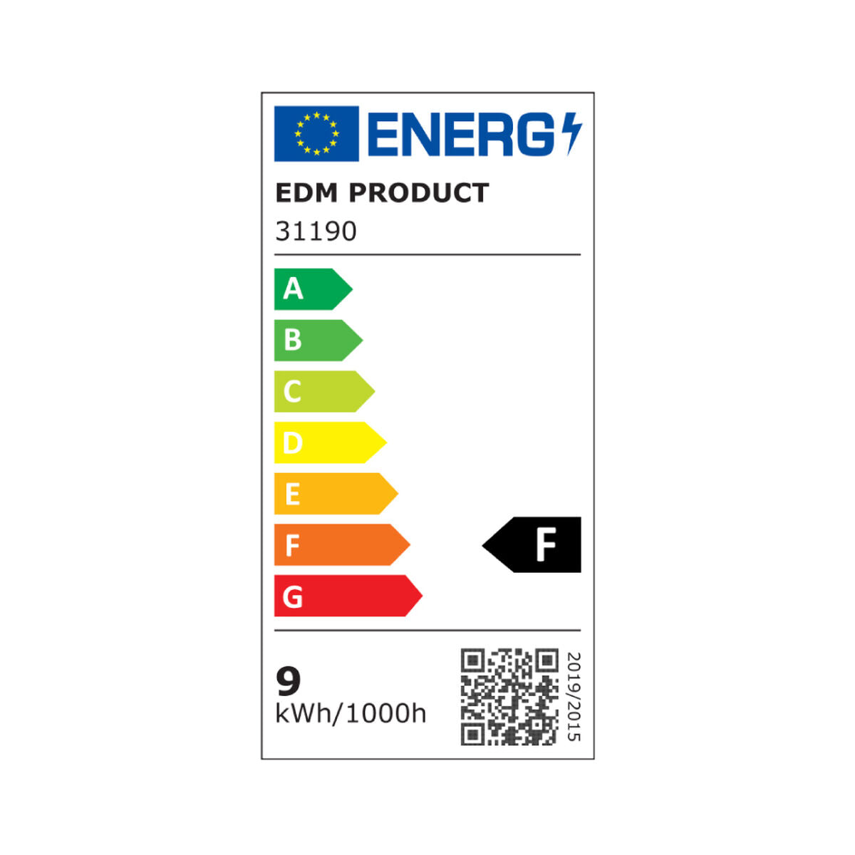 LED Röhre EDM F 9 W T8 900 Lm Ø 2,6 x 60 cm (6500 K)