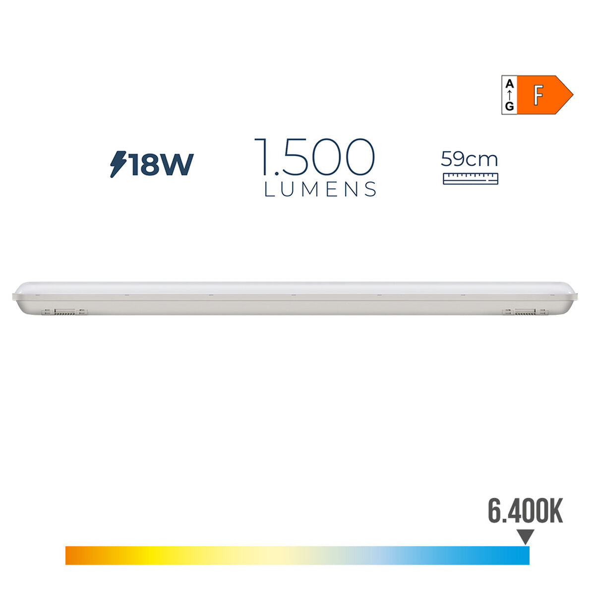 LED Röhre EDM Weiß A F 18 W 1500 lm (6400 K)