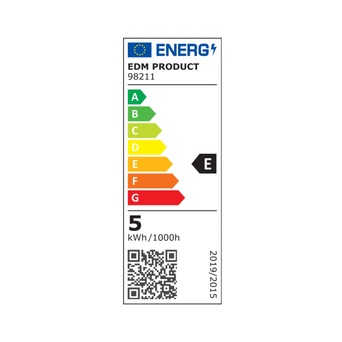 LED-Lampe EDM E 5 W G9 575 Lm Ø 1,43 x 6,45 cm (4000 K)