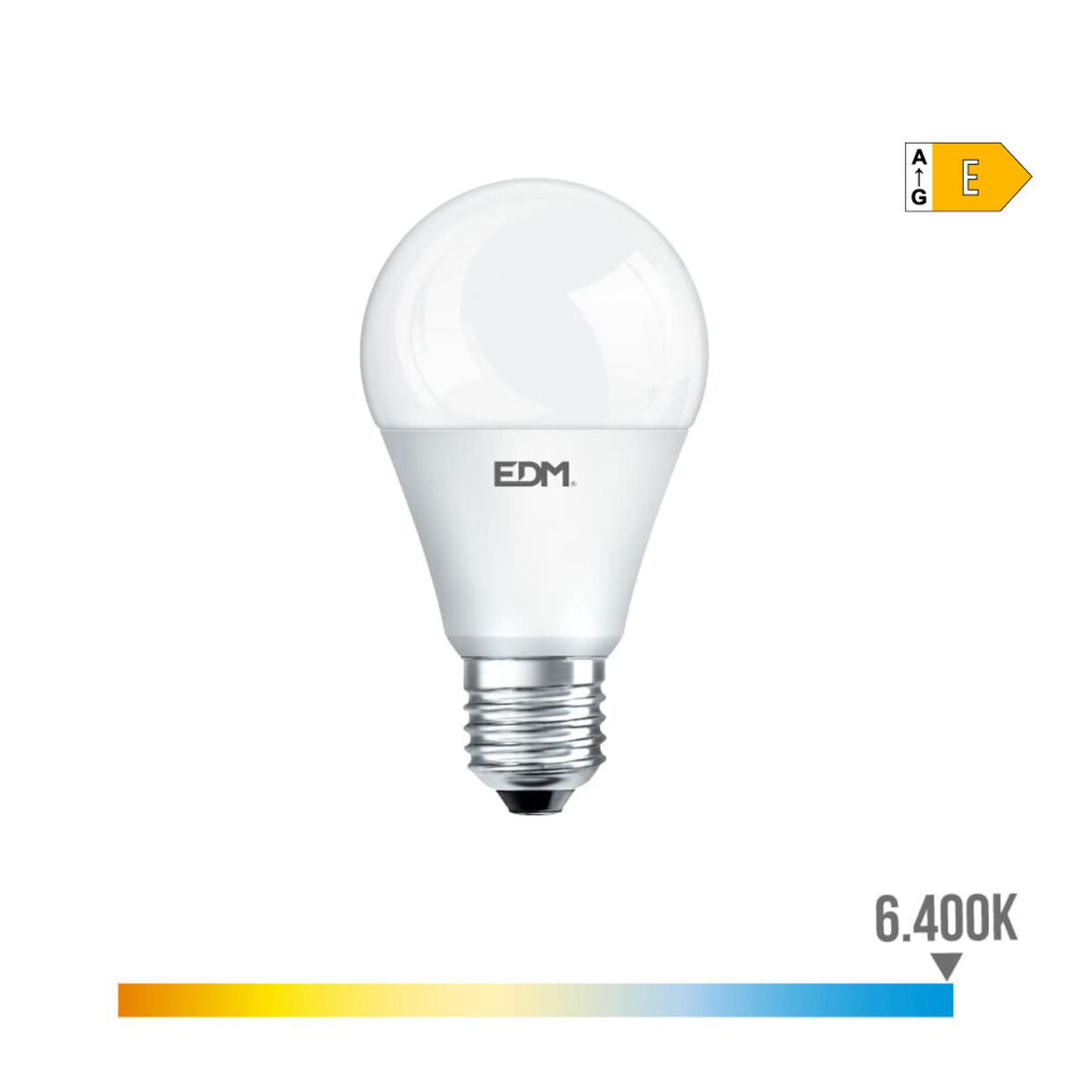 LED-Lampe EDM E 17 W E27 1800 Lm Ø 6,5 x 12,5 cm (6400 K)