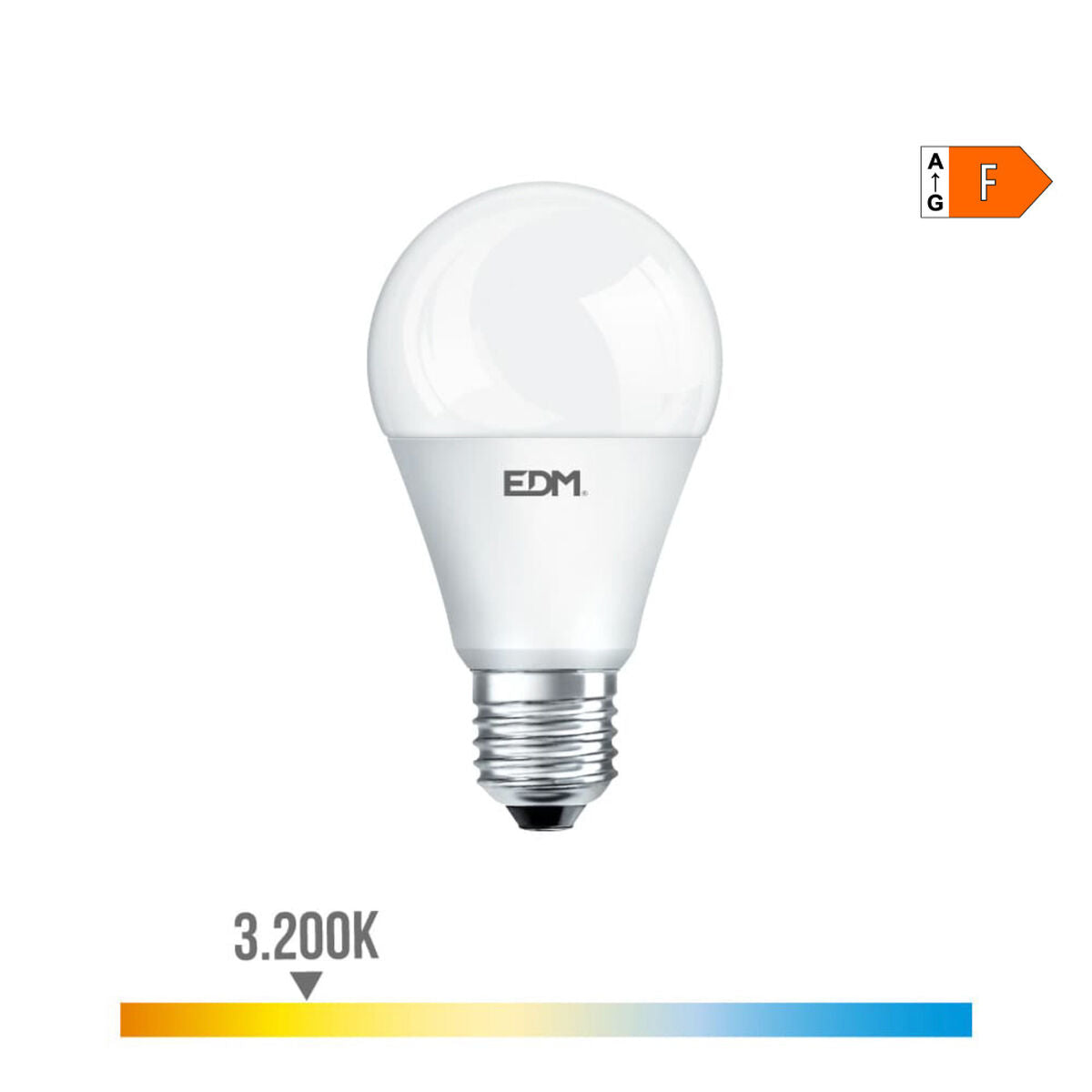 LED-Lampe EDM F 17 W E27 1800 Lm Ø 6,5 x 12,5 cm (3200 K)