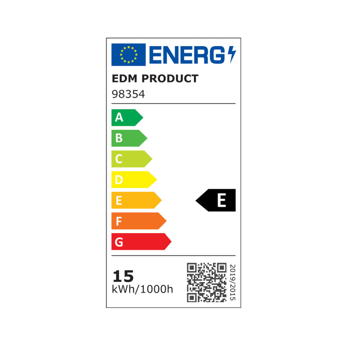 LED-Lampe EDM E 17 W E27 1800 Lm Ø 6,5 x 12,5 cm (4000 K)